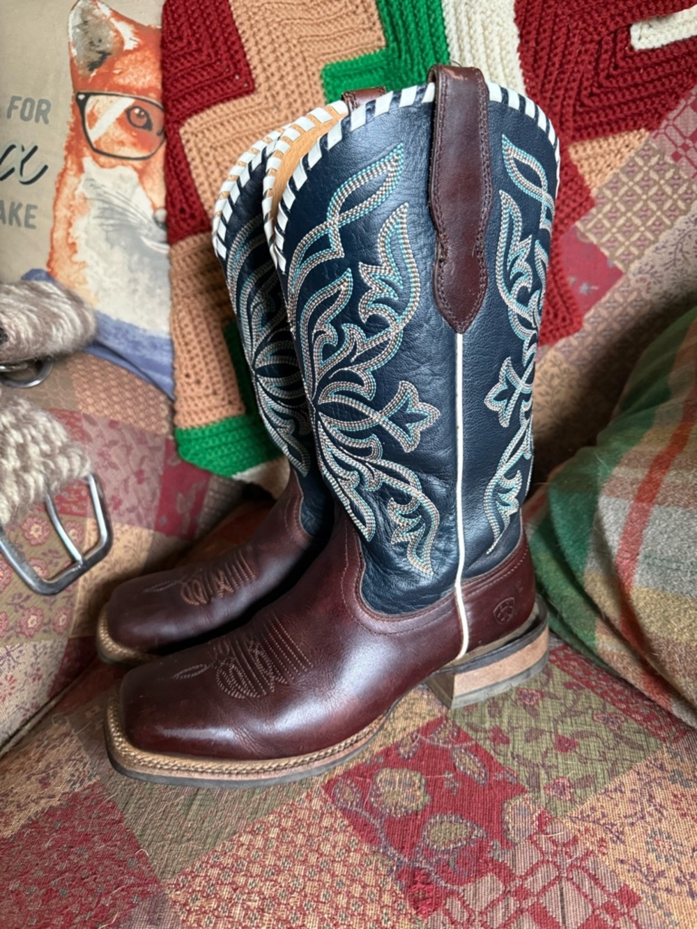 Women’s Ariat Square Toe Showdown Boots 7